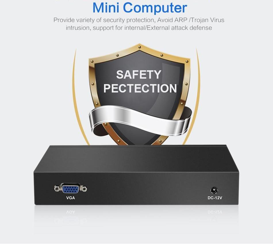 Mini PC Celeron J1900 Quad Core mini computer  2.0Ghz VGA USB2.0 RJ45