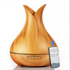 Humidifier Aroma Essential Oil  Diffuser with Wood Grain 7 Color Changing LED Lights for Office Home