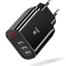 Multi USB Charger For iPhone Samsung Xiaomi mi 3.4A Fast Charging Travel Wall Charger EU US Plug LED Mobile Phone Charger