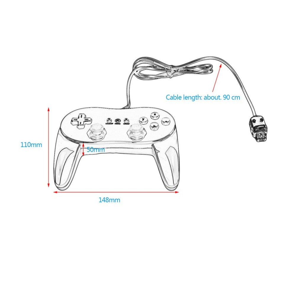 Classic Wired Game Controller Gaming Remote Pro Game