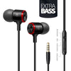 Stereo Bass Headphone In-Ear 3.5MM Wired Earphones Metal HIFI Earpiece with MIC for Xiaomi Samsung Huawei Phones