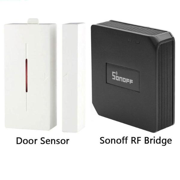 Bridge Wifi Wireless Signal Converter 433Mhz Door /Window Alarm Sensor smart Home Automation work with Alexa