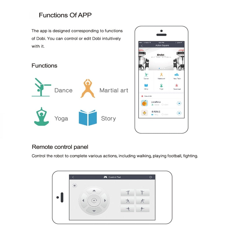 Voice Control Robot Intelligent Humanoid App Control RC DIY Robot