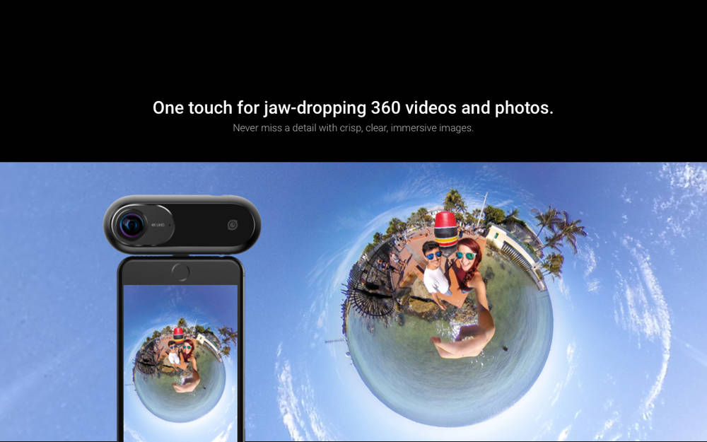 360 Camera Sport Action Video Camera  VR Panoramic Camera 24MP (7K) Photos 4K Videos for iPhone All Series