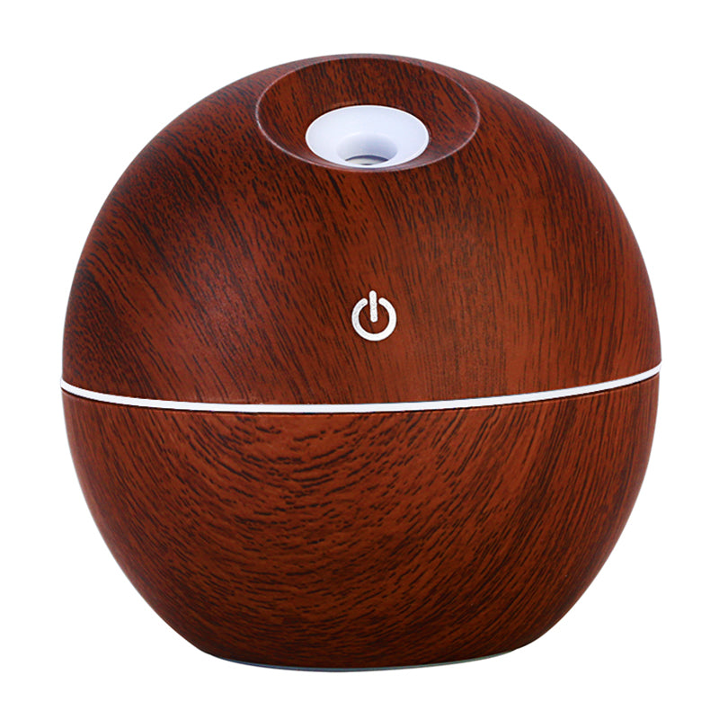 USB Wood Grain Essential Oil Diffuser 130ml Ultrasonic Humidifier Household Aroma Diffuser Aromatherapy Mist Maker with LED