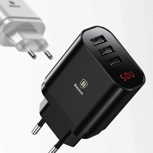Multi USB Charger For iPhone Samsung Xiaomi mi 3.4A Fast Charging Travel Wall Charger EU US Plug LED Mobile Phone Charger