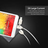 USB Charger Cable Lighting and Micro Cable Fast Charger Cord for Sumsung xiaomi Android Devices and iphone