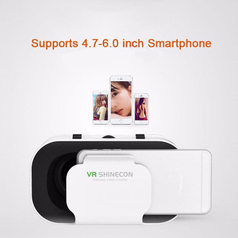 VR Headmount 4.7-6.0 Inch Mobile 3D Movie Games Virtual Reality Glasses for Smartphone