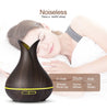 Humidifier Aroma Essential Oil  Diffuser with Wood Grain 7 Color Changing LED Lights for Office Home