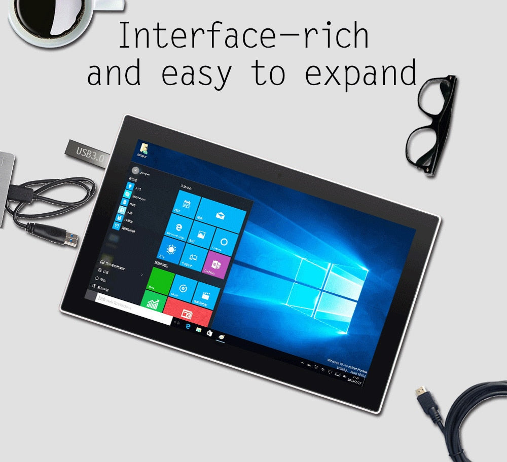 mini Laptop PC Tablet 10.8 inch Intel Quad Core 4GB 64GB 2.0MP Camera  WiFi Tablet