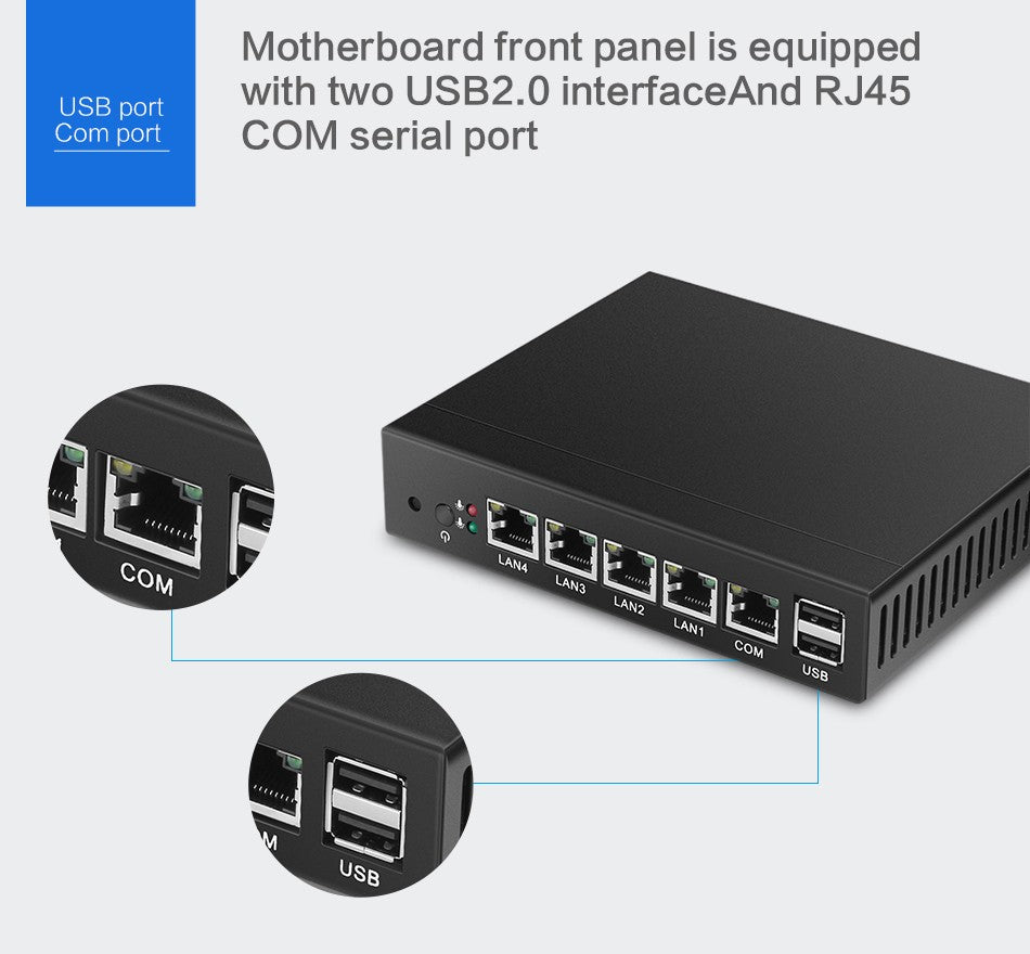 Mini PC Celeron J1900 Quad Core mini computer  2.0Ghz VGA USB2.0 RJ45