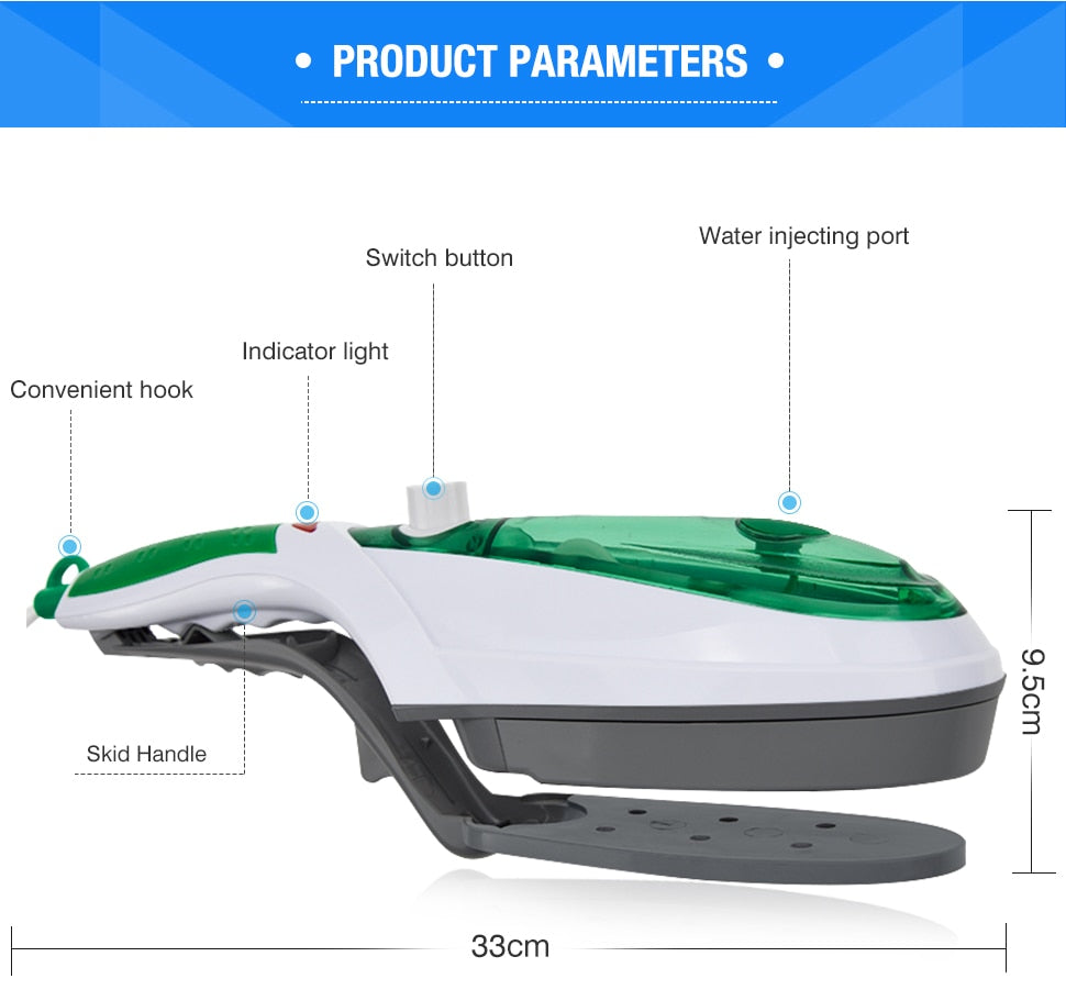 Portable Steam Iron For Clothes Generator Ironing Steamer