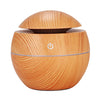 USB Wood Grain Essential Oil Diffuser 130ml Ultrasonic Humidifier Household Aroma Diffuser Aromatherapy Mist Maker with LED