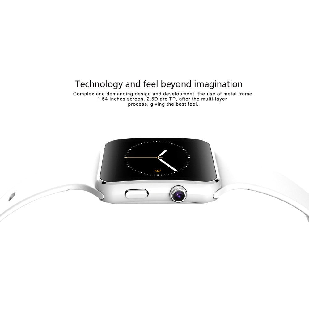 New Arrival X6 Smart Watch with Camera Touch Screen Support SIM TF Card Bluetooth Smartwatch for iPhone Xiaomi Android Phone