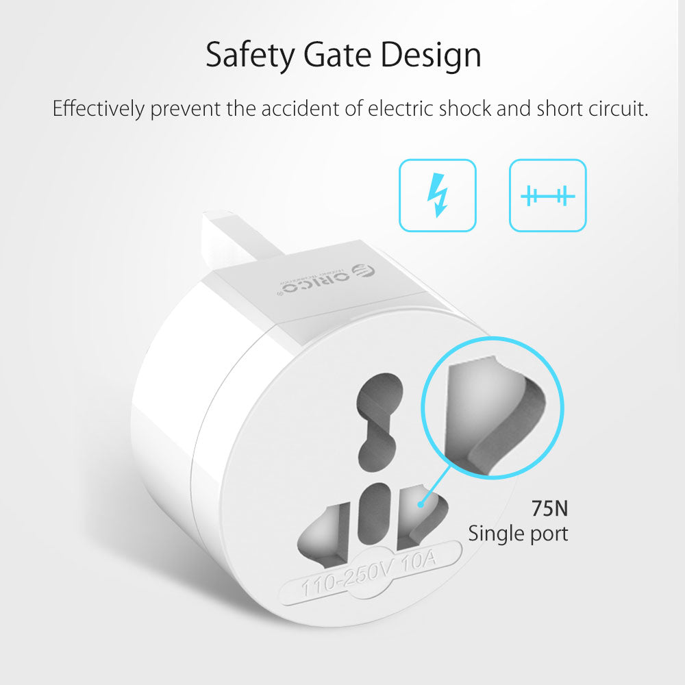 Universal Plug Electrical Adapter Portable Power Socket Outlet All in One Travel Converter Worldwide Use for US/UK/EU/AU