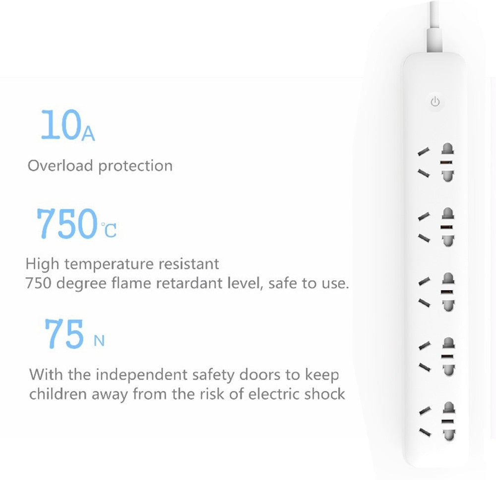 Smart Home Power Strip Electrical Socket Wifi App Wireless Remote Control 3/5 Ports 3 USB Outlet Plug