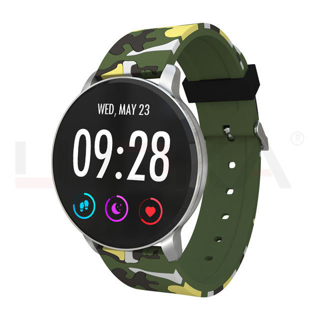 Smart Watch OLED Color Screen Heart Rate Blood Pressure Monitor IP67 Waterproof Sport Fitness Tracker Sleep Monitor