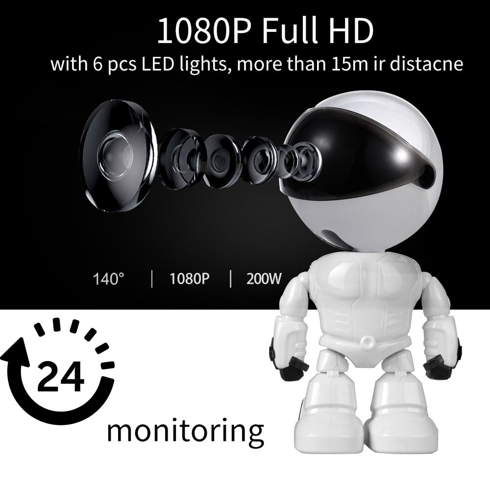 Robot Camera alexa echo 1080P HD Baby Monitor wifi Two-way Audio Network