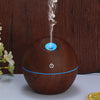 USB Wood Grain Essential Oil Diffuser 130ml Ultrasonic Humidifier Household Aroma Diffuser Aromatherapy Mist Maker with LED