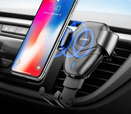 Car Wireless Charger for iPhone Xs XR X 8 10W Fast Wireless Charging for Samsung Galaxy S9 S8 Car Phone Holder Charger