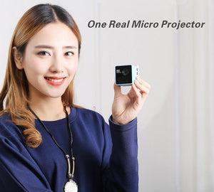 Ultramini Projector P1 (WIFI Version Option) Full HD Mini Beamer Support 70inch 64gTF with 1000mAh Battery