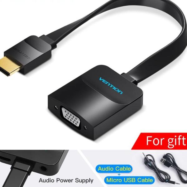 HDMI to VGA adapter Digital to Analog Video Audio Converter Cable 1080p for Xbox 360 PS3 PS4 PC Laptop TV Box Projector